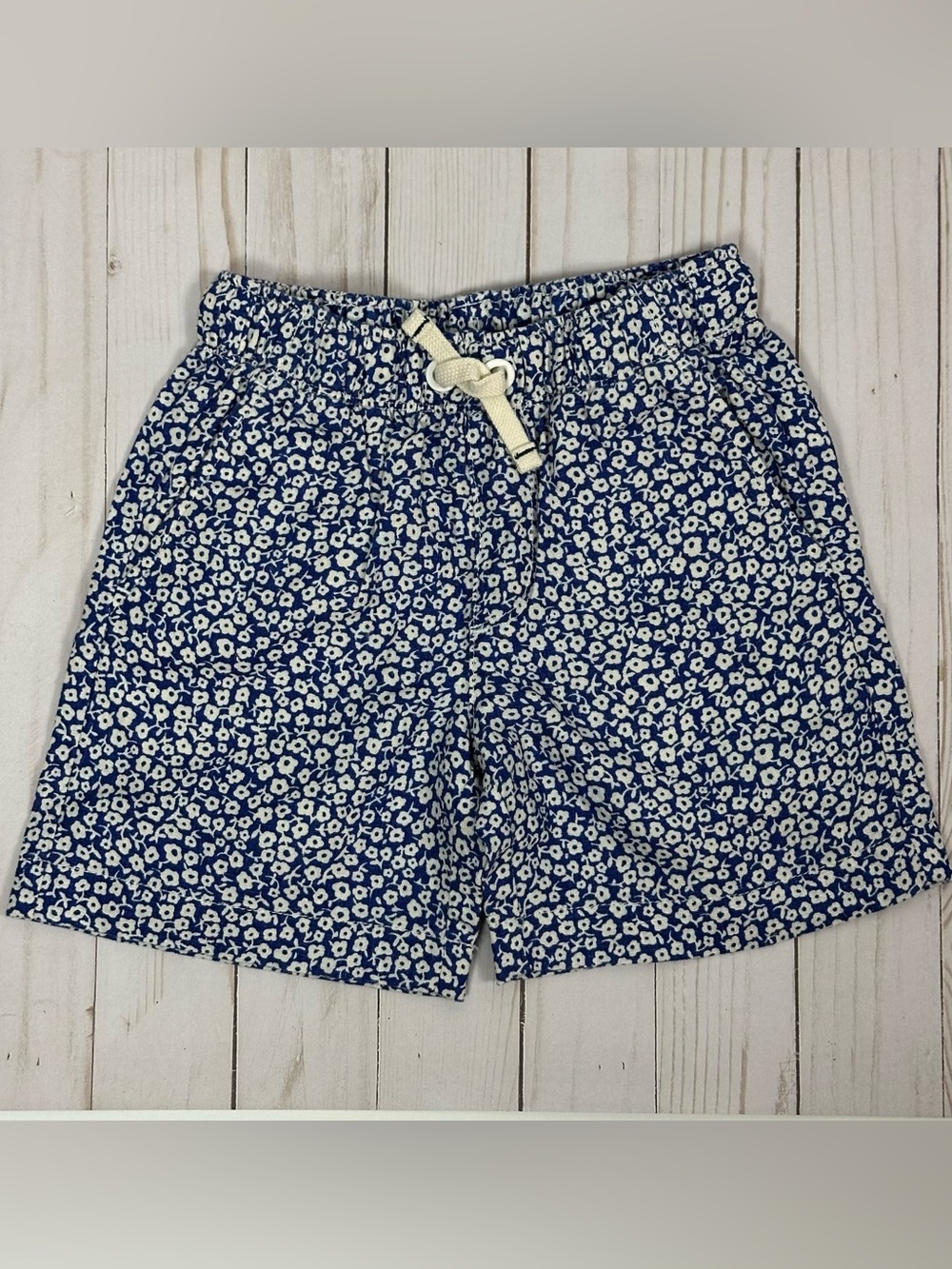 CREWCUTS J. Crew Kids Printed Pull-On Linen Shorts - size 5